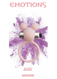Розовое эрекционное виброколечко Emotions Minnie Light pink - Lola Games - в Хабаровске купить с доставкой