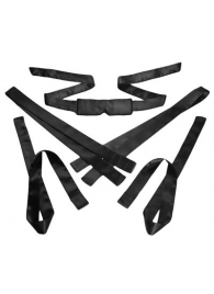 Бондажный набор из сатиновых лент Bordeaux 5 Piece Satin Bondage Set - XR Brands - купить с доставкой в Хабаровске