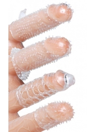 Набор из 4 насадок на член Pleasured Penis Enhancement Sleeve 4 Pack - XR Brands - в Хабаровске купить с доставкой