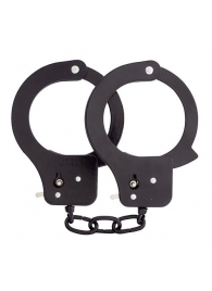 Чёрные наручники из листового металла BONDX METAL CUFFS BLACK - Dream Toys - купить с доставкой в Хабаровске
