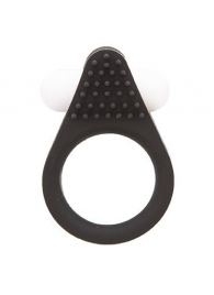 Чёрное эрекционное кольцо LIT-UP SILICONE STIMU RING 1 BLACK - Dream Toys - в Хабаровске купить с доставкой