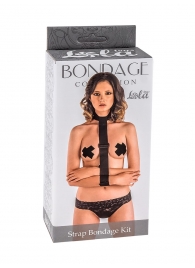 Ошейник с длинной лентой и наручниками Strap Bondage Kit One Size - Lola Games - купить с доставкой в Хабаровске
