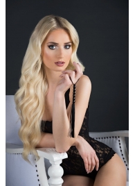 Чёрная мини-плеть из резины Rubber Mini Whip - 22 см. - Blush Novelties - купить с доставкой в Хабаровске