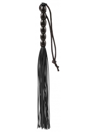 Чёрная мини-плеть из резины Rubber Mini Whip - 22 см. - Blush Novelties - купить с доставкой в Хабаровске
