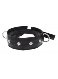 Полиуретановый ошейник с пуклями и D-кольцами Collar with Studs - Blush Novelties - купить с доставкой в Хабаровске