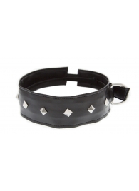 Полиуретановый ошейник с пуклями Collar with Studs - Blush Novelties - купить с доставкой в Хабаровске