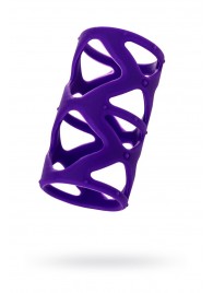 Фиолетовая насадка-сетка на пенис - 7,5 см. - A-toys - в Хабаровске купить с доставкой