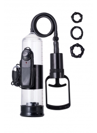 Вакуумная помпа A-toys с вибропулей и эрекционными кольцами - A-toys - в Хабаровске купить с доставкой