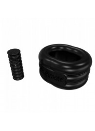 Чёрное эрекционное виброкольцо Stretch - Bathmate - в Хабаровске купить с доставкой