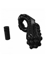 Чёрное эрекционное виброкольцо Tickle - Bathmate - в Хабаровске купить с доставкой