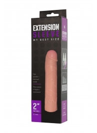 Насадка-удлинитель Extension sleeve телесного цвета - 18,5 см. - Sitabella - в Хабаровске купить с доставкой