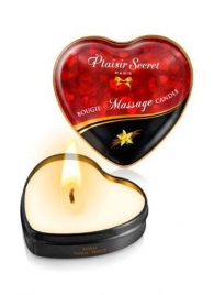 Массажная свеча с ароматом ванили Bougie Massage Candle - 35 мл. - Plaisir Secret - купить с доставкой в Хабаровске