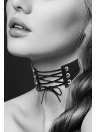 Оригинальный ошейник-чокер со шнуровкой - Bijoux Pour Toi - купить с доставкой в Хабаровске