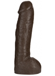 Большая насадка для трусиков Vac-U-Lock Realistic Hung - 31,7 см. - Doc Johnson - купить с доставкой в Хабаровске