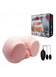 Телесный мастурбатор с двумя любовными тоннелями и вибрацией - Baile - в Хабаровске купить с доставкой