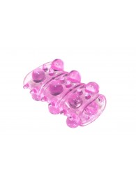 Розовая насадка на пенис Rings Armour - Lola Games - в Хабаровске купить с доставкой