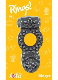 Чёрное эрекционное кольцо Rings Ringer - Lola Games - в Хабаровске купить с доставкой