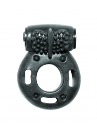 Черное эрекционное кольцо с вибрацией Rings Axle-pin - Lola Games - в Хабаровске купить с доставкой