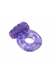 Фиолетовое эрекционное кольцо с вибрацией Rings Axle-pin - Lola Games - в Хабаровске купить с доставкой