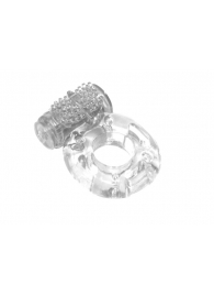 Прозрачное эрекционное кольцо с вибрацией Rings Axle-pin - Lola Games - в Хабаровске купить с доставкой