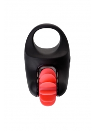 Чёрно-красное эрекционное виброкольцо Erotist - Erotist Adult Toys - в Хабаровске купить с доставкой