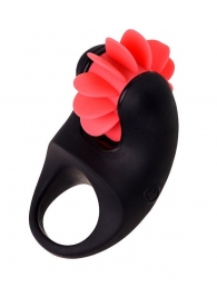 Чёрно-красное эрекционное виброкольцо Erotist - Erotist Adult Toys - в Хабаровске купить с доставкой