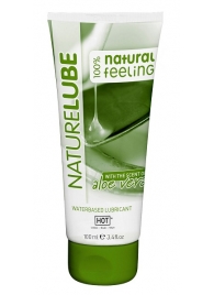 Лубрикант на водной основе NatureLube с алоэ вера - 100 мл. - HOT - купить с доставкой в Хабаровске