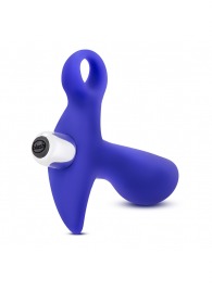 Синий стимулятор простаты с ручкой-кольцом Performance Prostimulator 02 - Blush Novelties - в Хабаровске купить с доставкой