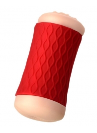 Двухсторонний мастурбатор JOS  NADIN в красном цилиндре - JOS - в Хабаровске купить с доставкой