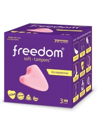 Женские гигиенические тампоны без веревочки FREEDOM mini - 3 шт. - Freedom - купить с доставкой в Хабаровске