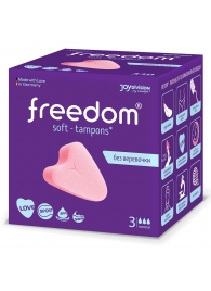 Женские гигиенические тампоны без веревочки FREEDOM normal - 3 шт. - Freedom - купить с доставкой в Хабаровске