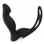 Черный вибромассажер простаты P-PLEASER W ERECTION ENHANCE - Dream Toys - в Хабаровске купить с доставкой
