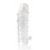 Закрытая прозрачная рельефная насадка Crystal sleeve - 13 см. - Erowoman-Eroman - в Хабаровске купить с доставкой