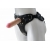 Черный пояс-трусики с двумя насадками Soft-Dolli - 16,5 и 10,5 см. - LOVETOY (А-Полимер) - купить с доставкой в Хабаровске