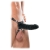 Чёрный полый страпон 7  Silicone Hollow Strap-On - 18 см. - Pipedream - купить с доставкой в Хабаровске
