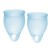 Набор голубых менструальных чаш Feel confident Menstrual Cup - Satisfyer - купить с доставкой в Хабаровске