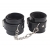 Черные оковы на ноги Obey Me Leather Ankle Cuffs - Chisa - купить с доставкой в Хабаровске