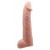 Телесная реалистичная насадка-удлинитель на пенис - 21 см. - Baile - в Хабаровске купить с доставкой