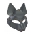 Серая маска Wolf с клепками - Sitabella - купить с доставкой в Хабаровске