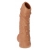 Телесная насадка с пупырышками и открытой головкой Nude Sleeve L - 14 см. - KOKOS - в Хабаровске купить с доставкой