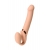 Телесный безремневой вибрострапон Vibrating Bendable Strap-On L - Strap-on-me - купить с доставкой в Хабаровске