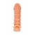 Телесная закрытая насадка с пупырышками Cock Sleeve Size M - 15,6 см. - KOKOS - в Хабаровске купить с доставкой