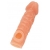 Телесная закрытая насадка с шершавой головкой Cock Sleeve Size L - 17,6 см. - KOKOS - в Хабаровске купить с доставкой
