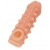 Телесная закрытая насадка с шариками Cock Sleeve Size S - 13,8 см. - KOKOS - в Хабаровске купить с доставкой