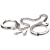 Металлические наручники Metal Leg Cuffs - Pipedream - купить с доставкой в Хабаровске