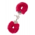 Металлические наручники с красной меховой опушкой METAL HANDCUFF WITH PLUSH RED - Dream Toys - купить с доставкой в Хабаровске