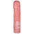Розовая фаллическая насадка Vac-U-Lock 8  Crystal Jellies Dong - 20,3 см. - Doc Johnson - купить с доставкой в Хабаровске