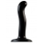 Черный фаллоимитатор-насадка Strap-On-Me P G spot Dildo size S - 16,4 см. - Strap-on-me - купить с доставкой в Хабаровске