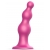 Розовая насадка Strap-On-Me Dildo Plug Beads size S - Strap-on-me - купить с доставкой в Хабаровске