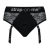 Черные трусики для насадок Diva Lingerie Harness - size S - Strap-on-me - купить с доставкой в Хабаровске